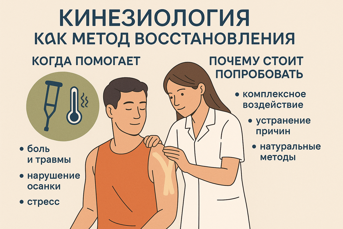 Кинезиология как метод восстановления: когда помогает и почему стоит попробовать
